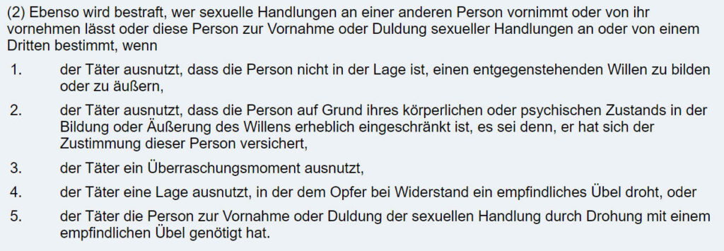 Anwalt Vergewaltigung Sexualstrafrecht