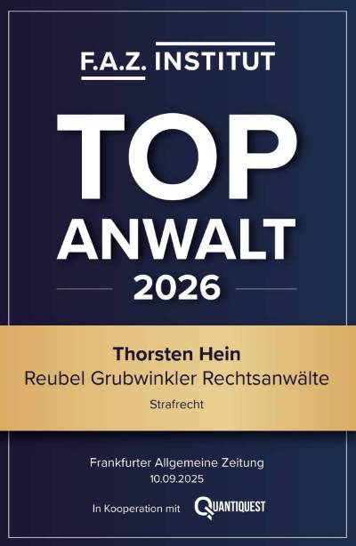 Top Anwalt Strafrecht Ausgezeichnet FAZ