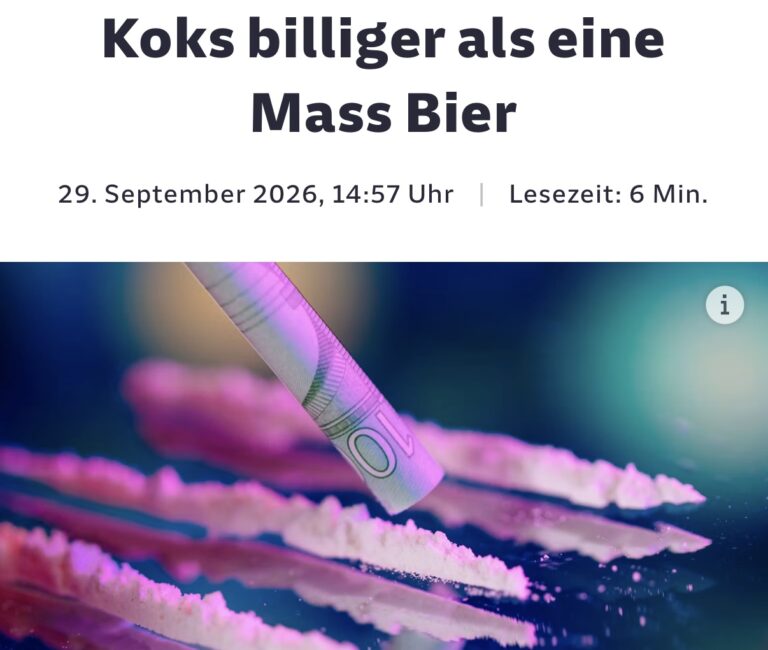 Kokain billiger als Bier - Grubwinkler Oktoberfest