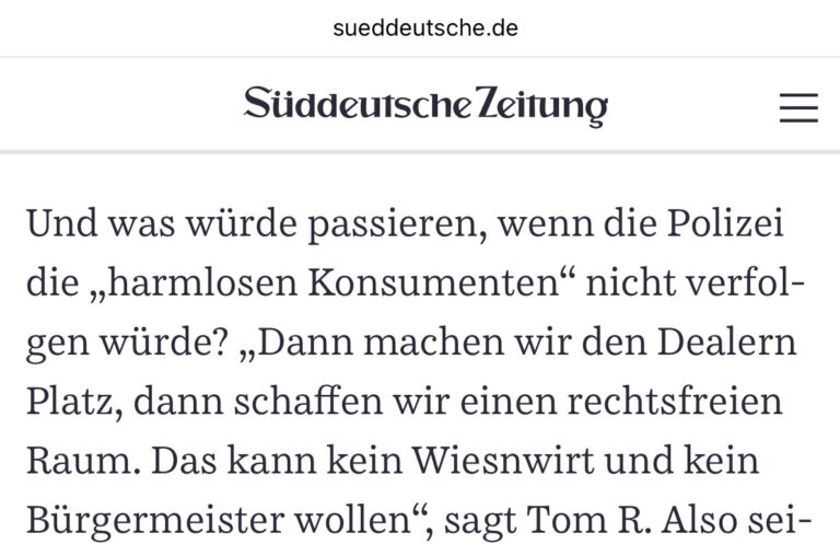 SZ Kokain Oktoberfest Grubwinkler