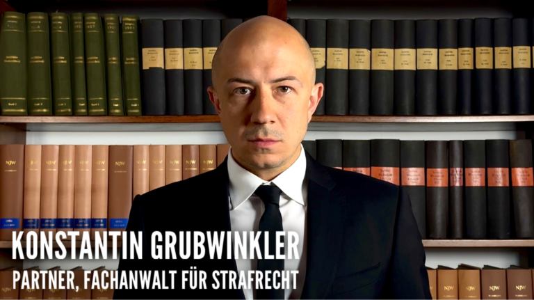 Konstantin Grubwinkler, Fachanwalt Strafrecht München